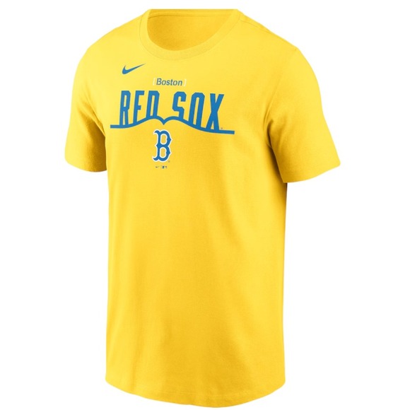 Boston Red Sox Nike City Connect Gold Logo T-Shirt Men's XXL - Picture 1 of 4